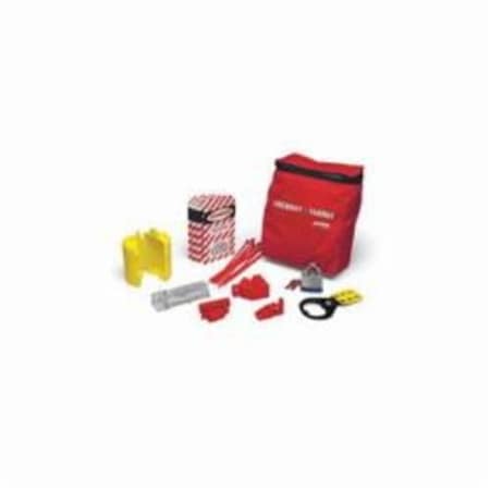 Prinzing Portable Electrical Pouch Lockout Kit, Filled, 18 Pieces